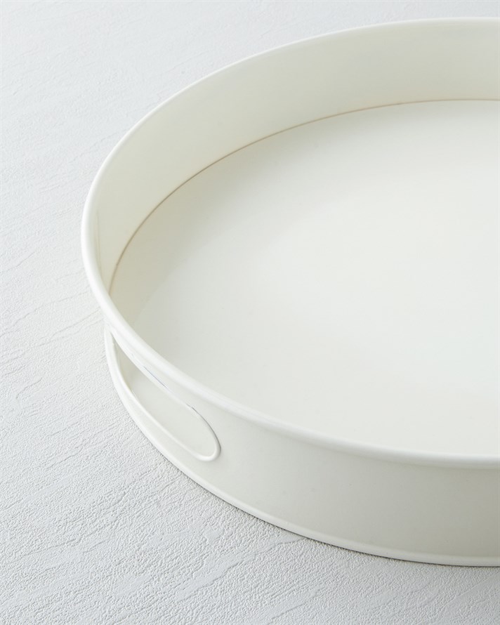 Simplex Metal Tepsi 37 cm Krem