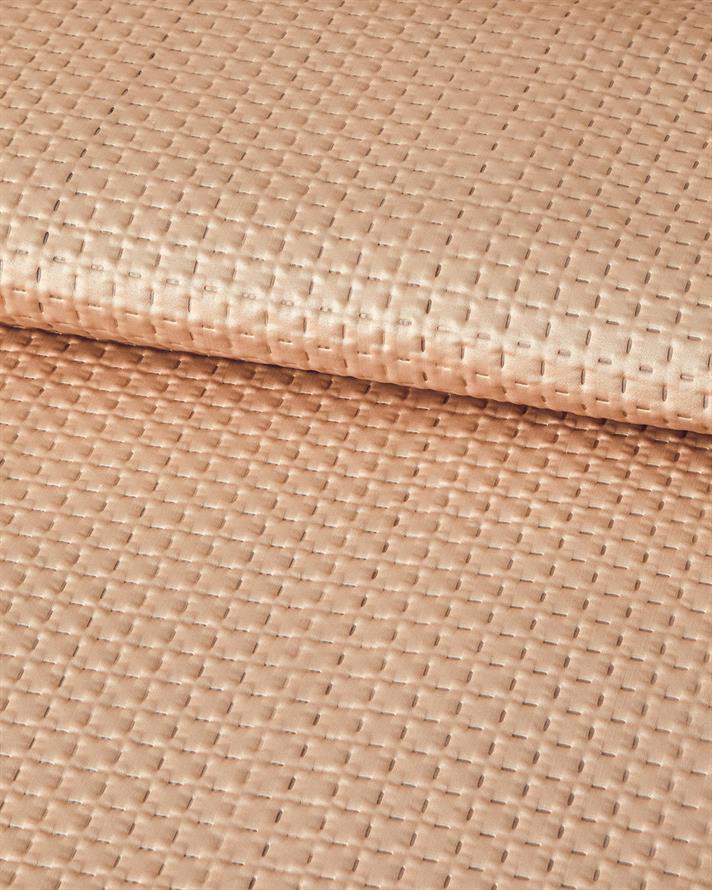 Sisilla Saten Çift Kişilik Yatak Örtüsü Takımı 200x220 cm Pudra