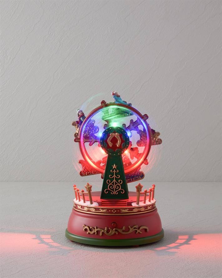 Sky Way Müzik Kutusu 13x13x18.5 cm Kırmızı