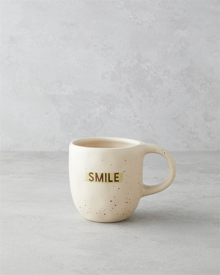 Smile Stoneware Kupa 395 ml Açık Yeşil
