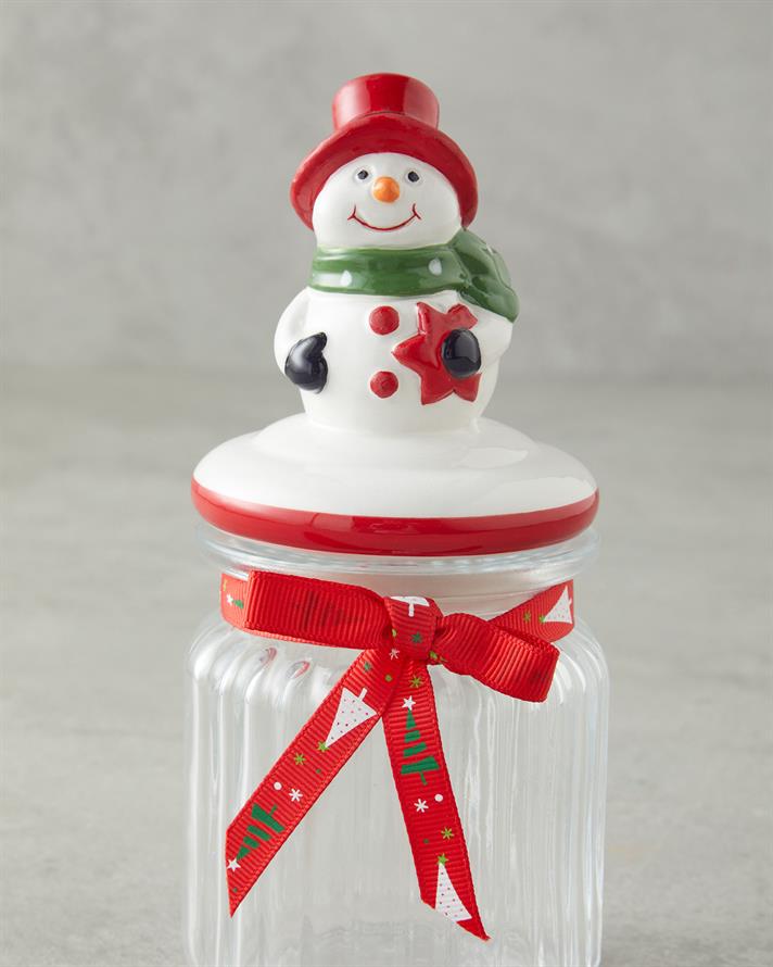 Snow Smile Cam Kavanoz 230 ml Beyaz - Kırmızı