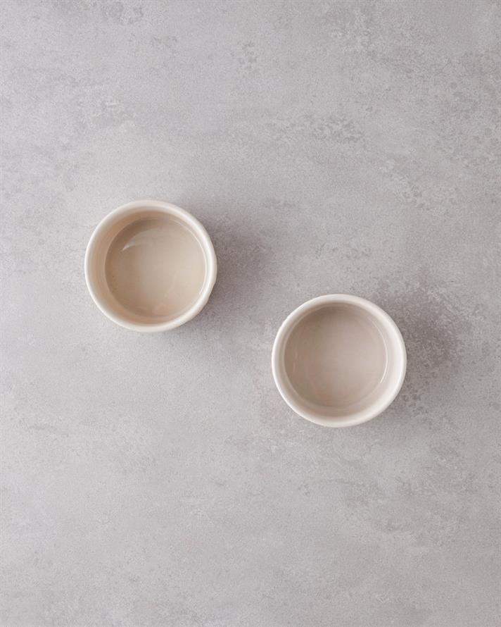 Soft Bloom Stoneware 2li Fırın Kabı 10 – 10 cm Krem