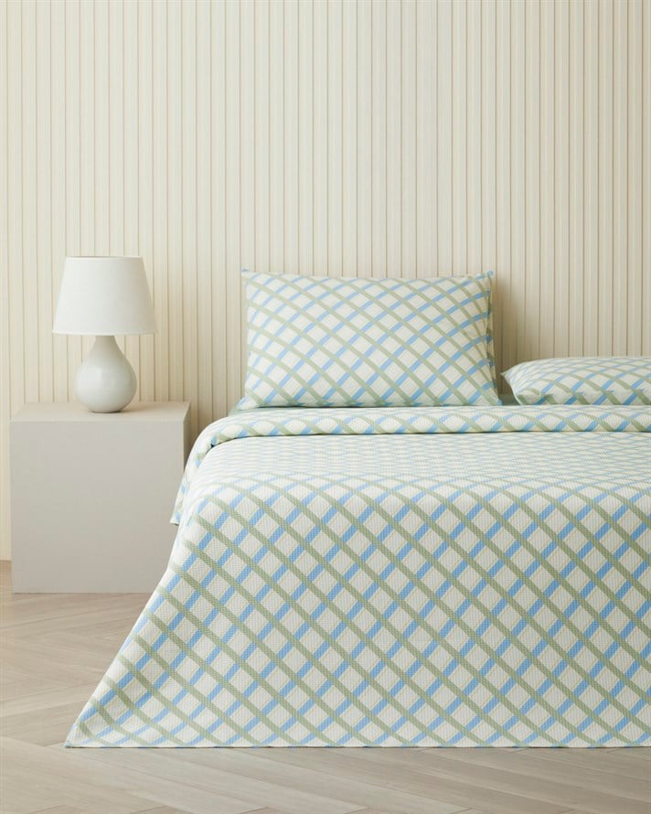 Soft Breeze Çift Kişilik Pike Takımı 200x220 cm Yeşil