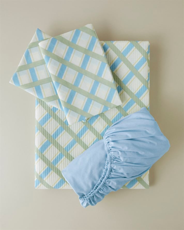 Soft Breeze Çift Kişilik Pike Takımı 200x220 cm Yeşil