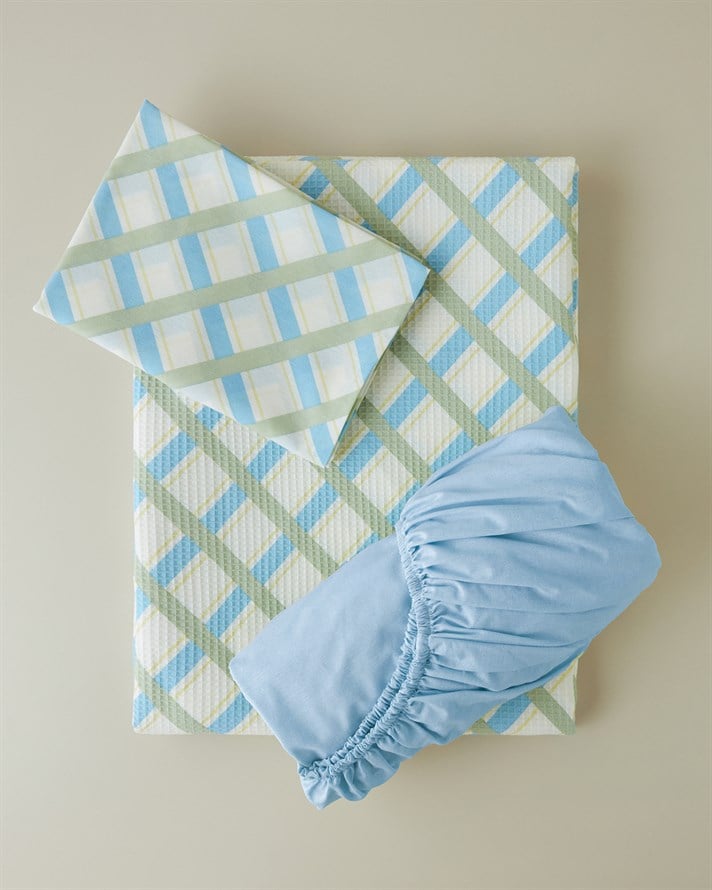 Soft Breeze Tek Kişilik Pike Takımı 150x220 cm Yeşil