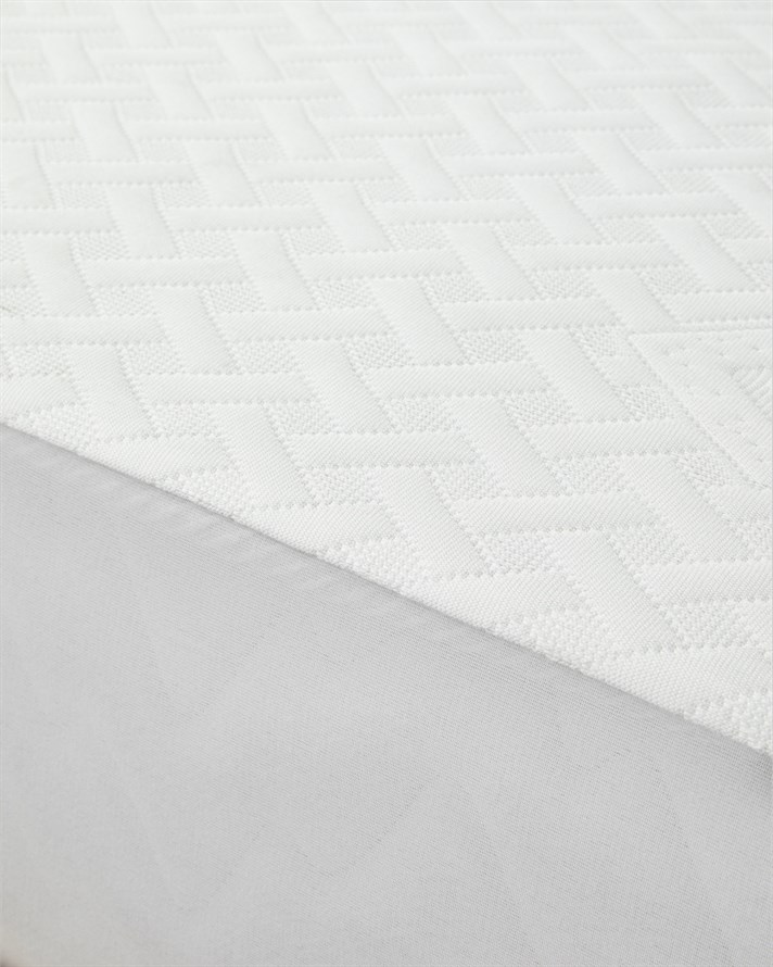 Soft Care Örme Sıvı Geçirmez King Size Alez 180x200 cm Beyaz