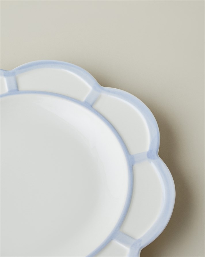Soft Cloud Stoneware Çukur Tabak 26 cm Açık Mavi