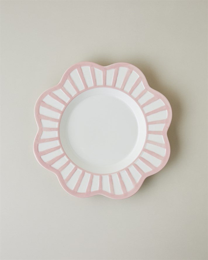 Soft Cloud Stoneware Servis Tabağı 27,5 cm Açık Pembe