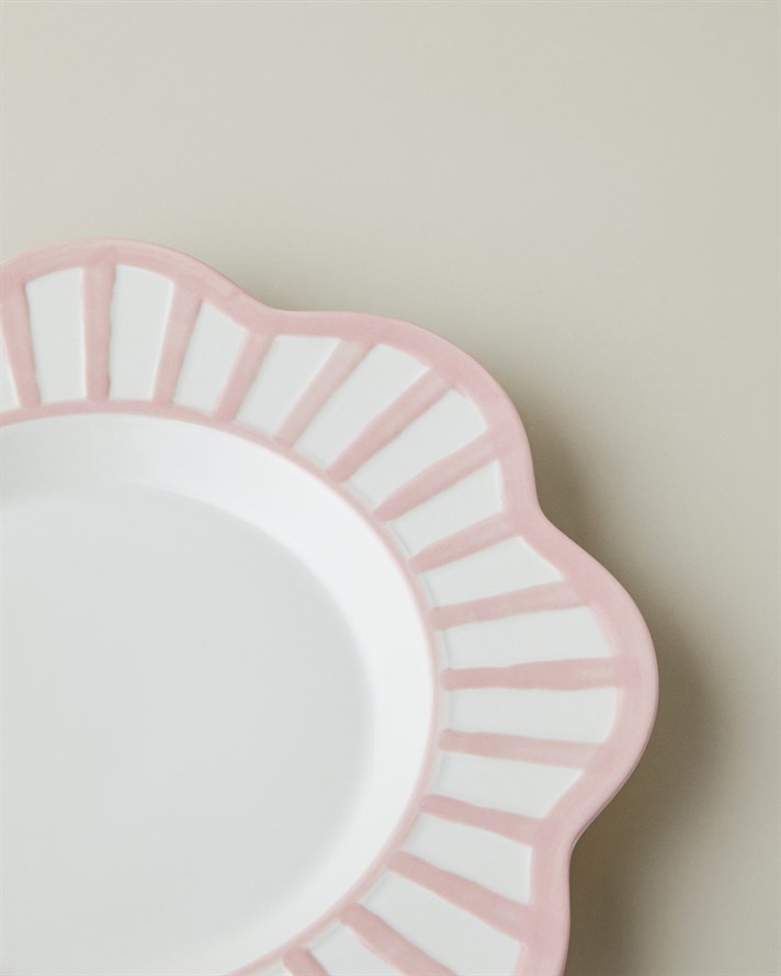 Soft Cloud Stoneware Servis Tabağı 27,5 cm Açık Pembe