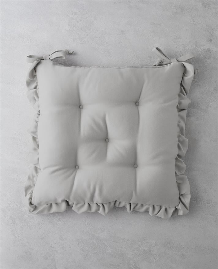 Soft Cozy Sandalye Minderi 40x40 cm Açık Gri