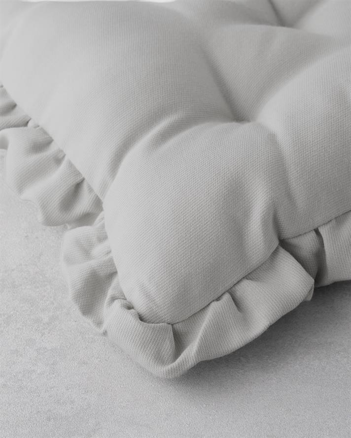 Soft Cozy Sandalye Minderi 40x40 cm Açık Gri