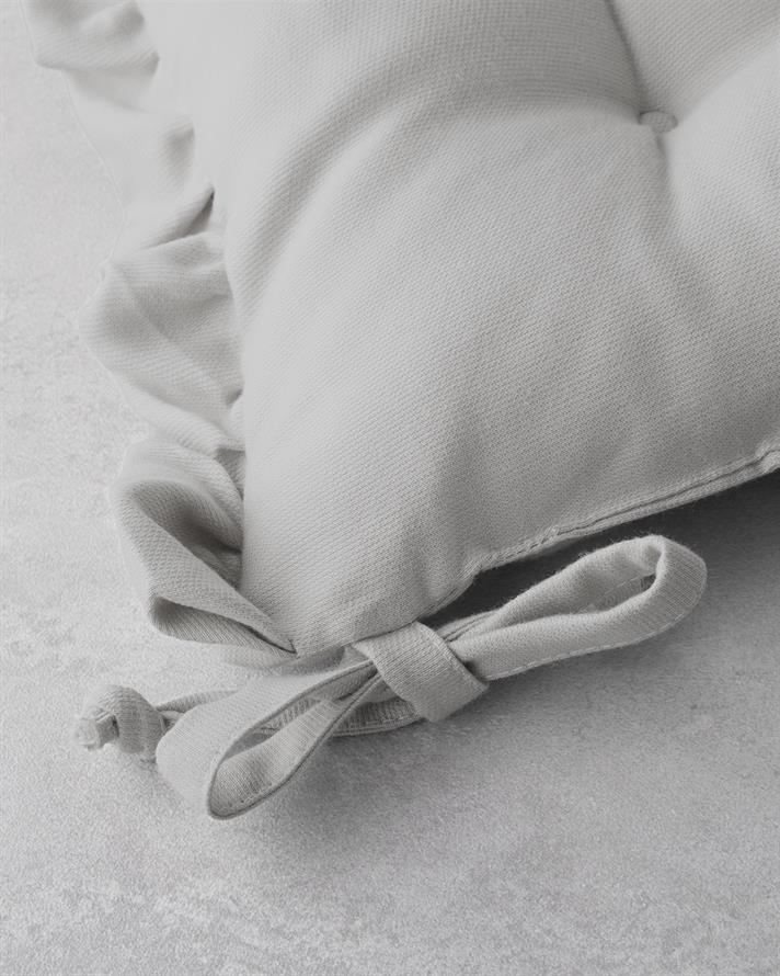 Soft Cozy Sandalye Minderi 40x40 cm Açık Gri
