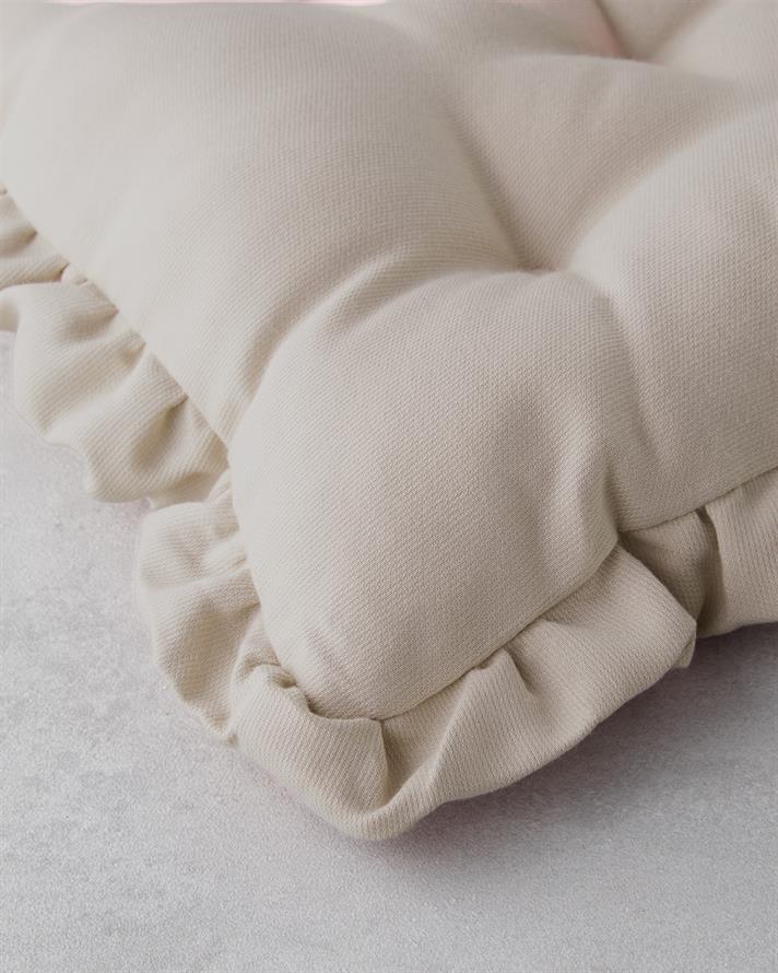 Soft Cozy Sandalye Minderi 40x40 cm Bej
