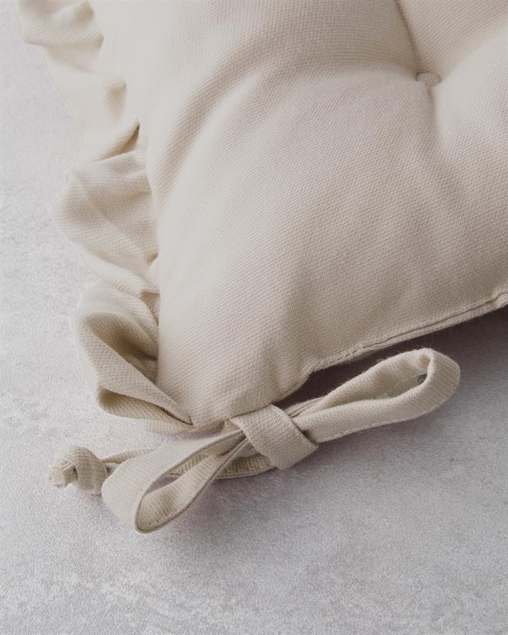 Soft Cozy Sandalye Minderi 40x40 cm Bej
