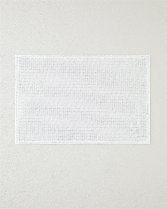 Soft glow Polyester 4lü Amerikan Servis 30x45 cm Beyaz