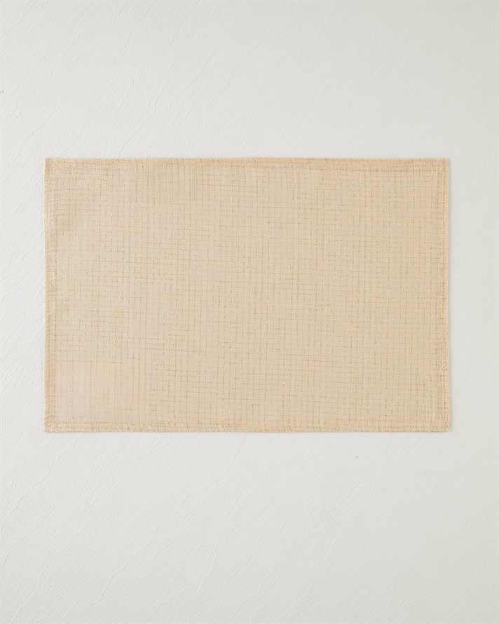 Soft glow Polyester 4lü Amerikan Servis 30x45 cm Gold