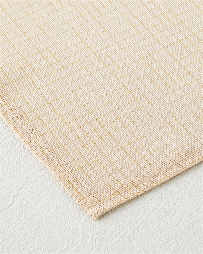 Soft glow Polyester 4lü Amerikan Servis 30x45 cm Gold