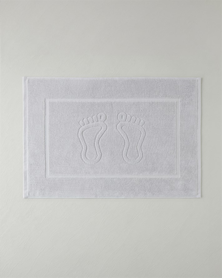 Soft Step Pamuk Ayak Havlusu 50x70 cm Açık Gri