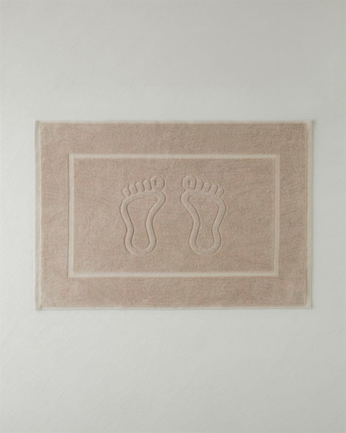 Soft Step Pamuk Ayak Havlusu 50x70 cm Açık Bej