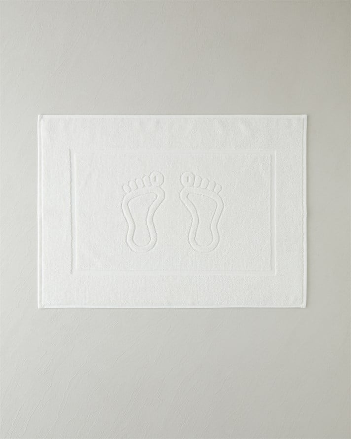 Soft Step Pamuk Ayak Havlusu 50x70 cm Beyaz