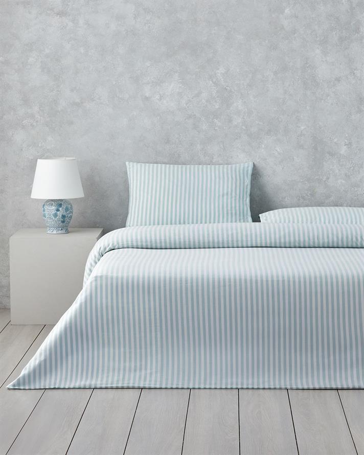 Soft Streaks İpliği Boyalı Çift Kişilik Nevresim Takımı 200x220 cm Yeşil