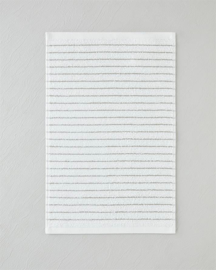 Soft Stripe Pamuk El Havlusu 30x45 cm Fildişi
