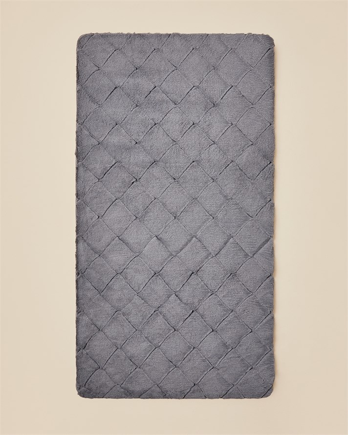 Soft Touch Rabbit Pelüş Halı 80x150 cm Antrasit