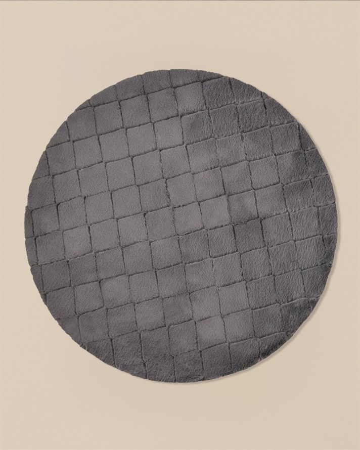 Soft Touch Rabbit Pelüş Halı Antrasit