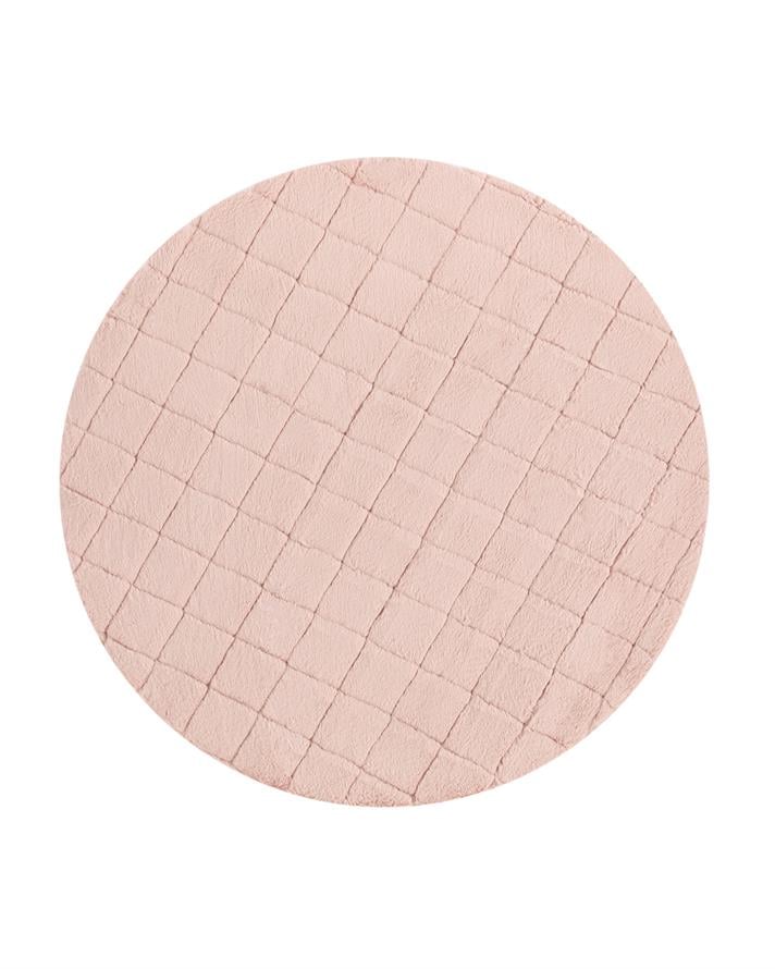 Soft Touch Rabbit Pelüş Halı Pudra