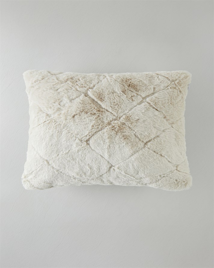 Soft Touch Rabbit Peluş Kırlent Kılıfı 35x50 cm Bej