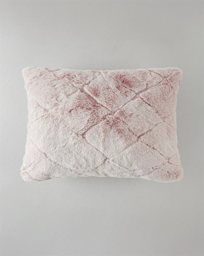 Soft Touch Rabbit Peluş Kırlent Kılıfı 35x50 cm Pudra