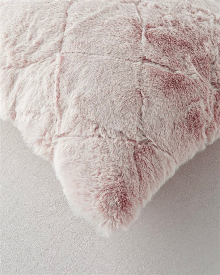 Soft Touch Rabbit Peluş Kırlent Kılıfı 35x50 cm Pudra
