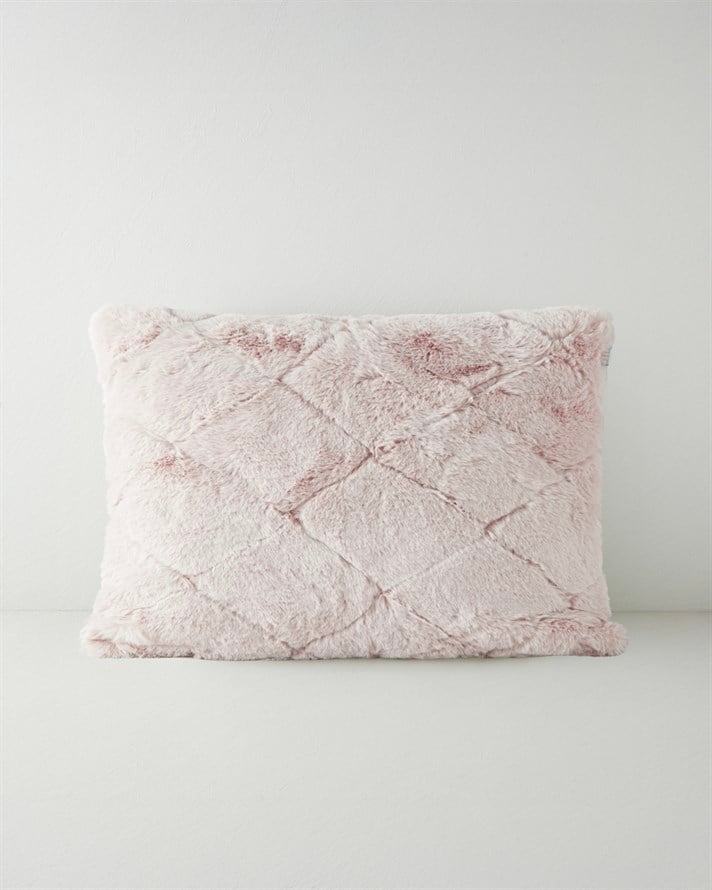 Soft Touch Rabbit Peluş Kırlent Kılıfı 35x50 cm Pudra