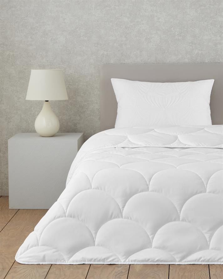 Softy Mikrofiber Tek Kişilik Yastık Yorgan Takımı 155x215 cm Beyaz