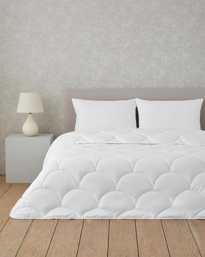 Softy Mikrofiber Tek Kişilik Yastık Yorgan Takımı 155x215 cm Beyaz