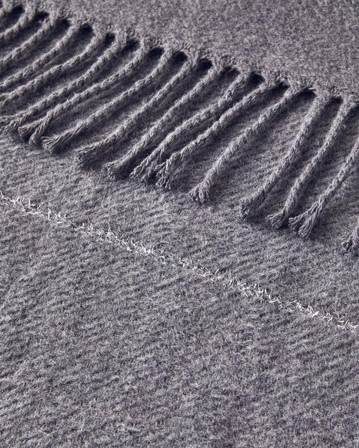 Sparkly Simli Pamuklu Tek Kişilik Battaniye Antrasit