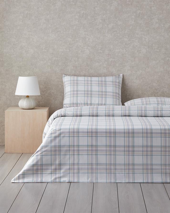 Spektrum Line Pamuklu Çift Kişilik Nevresim Seti 200x220 cm Yeşil-Mavi