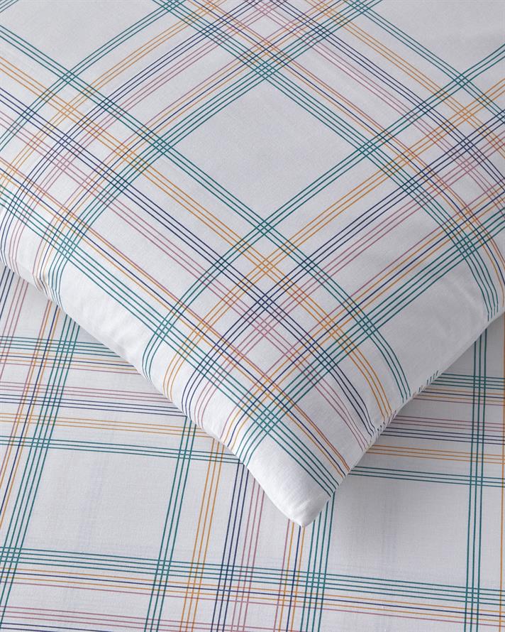 Spektrum Line Pamuklu Çift Kişilik Nevresim Seti 200x220 cm Yeşil-Mavi