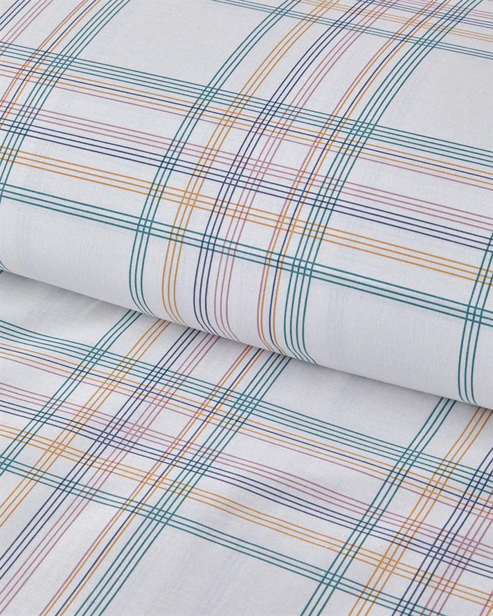 Spektrum Line Pamuklu Çift Kişilik Nevresim Seti 200x220 cm Yeşil-Mavi