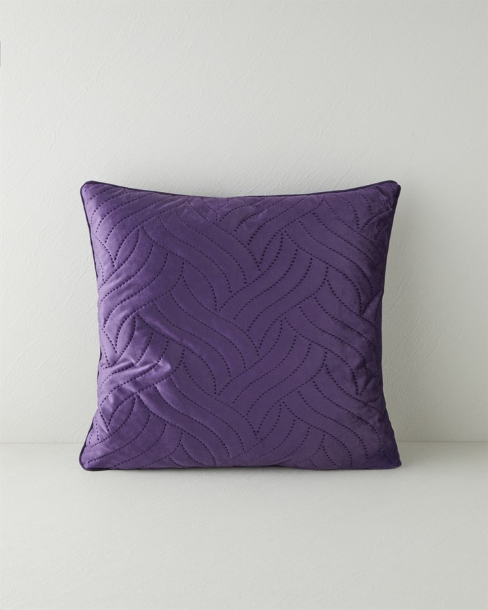 Spiral Kırlent 45x45 cm Mor