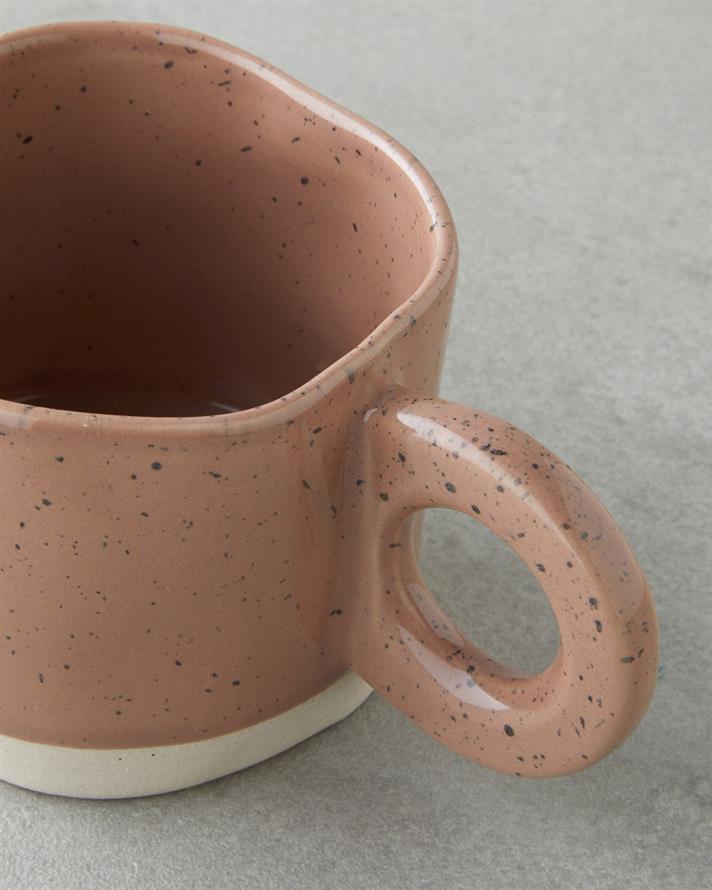 Splashy Stoneware Kupa 300 ml Açık Kahverengi