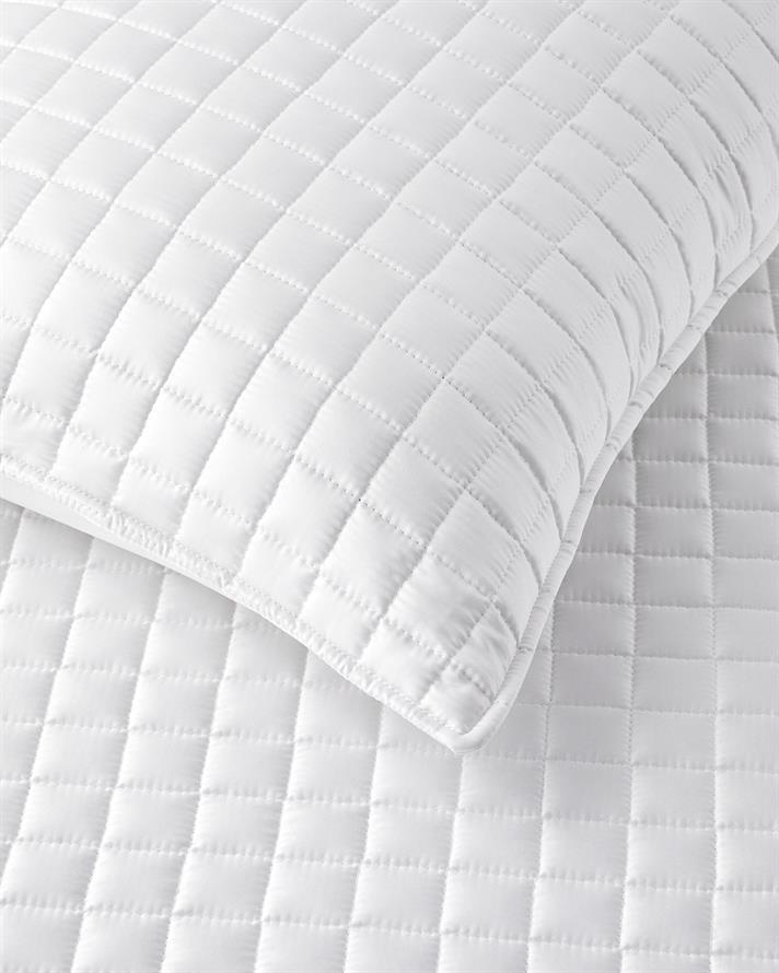 Splendor Saten Çift Kişilik Yatak Örtüsü Takımı 200x220 cm Beyaz