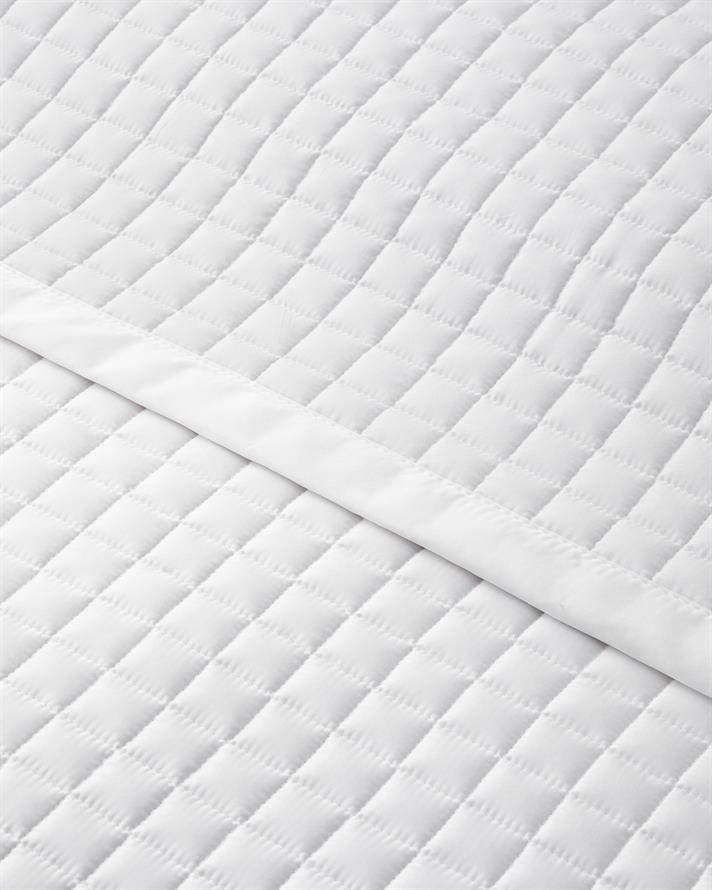 Splendor Saten Çift Kişilik Yatak Örtüsü Takımı 200x220 cm Beyaz