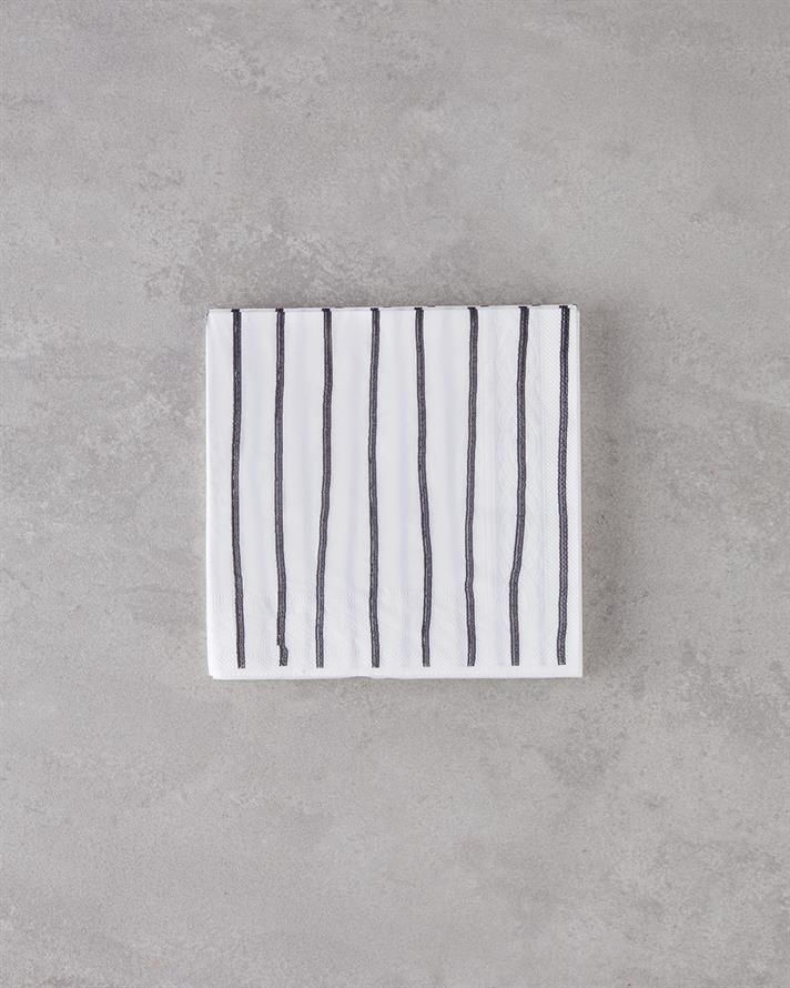 Spotty 20li Kağıt Peçete Siyah - Beyaz