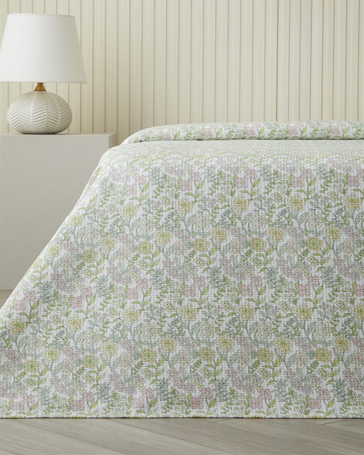 Spring Garden Çift Kişilik Pike 200x220 cm Yeşil