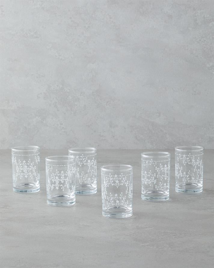 Spruce Cam 6lı Kahve Yanı Bardak 125 ml Şeffaf