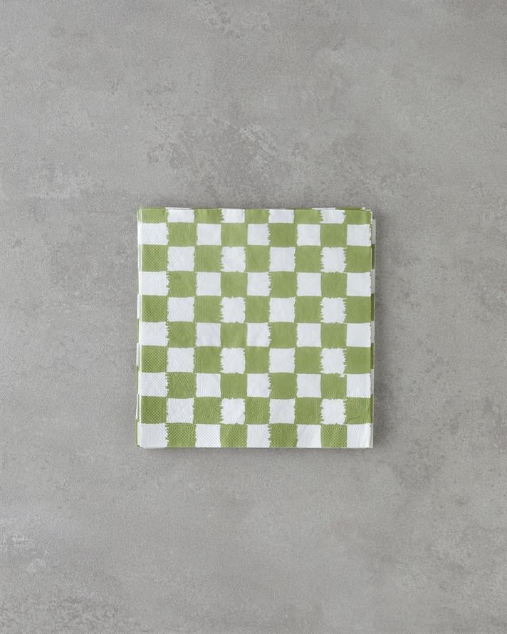 Squarify Green Kağıt 20li Kağıt Peçete 33x33 cm Yeşil