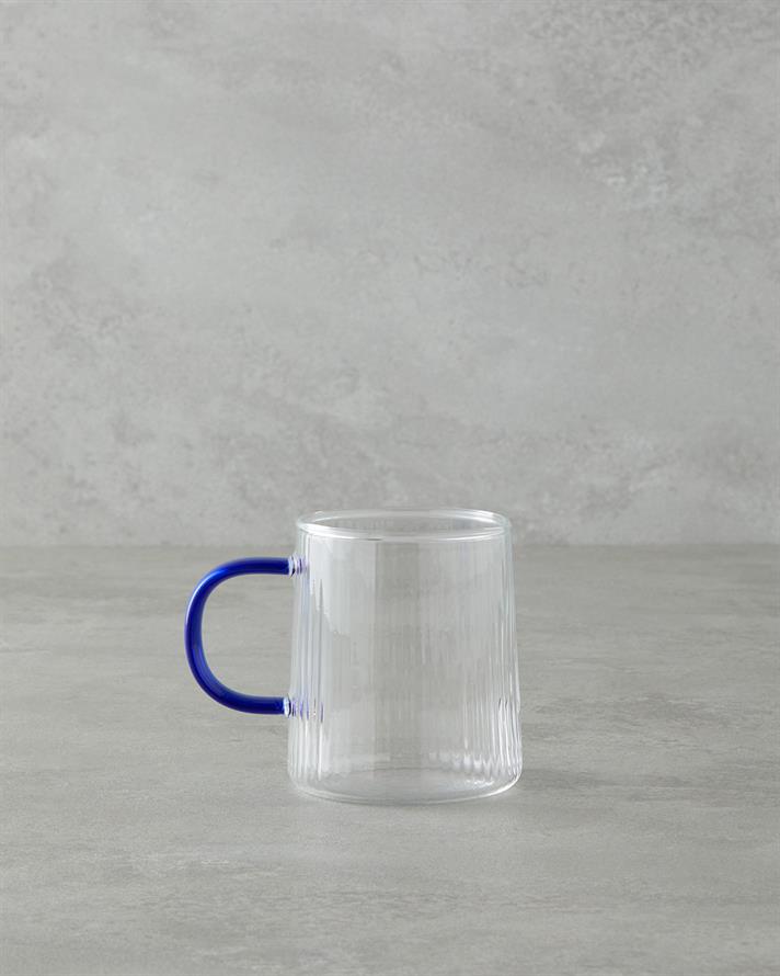 Starlit Borosilikat Kupa 320 ml Mavi
