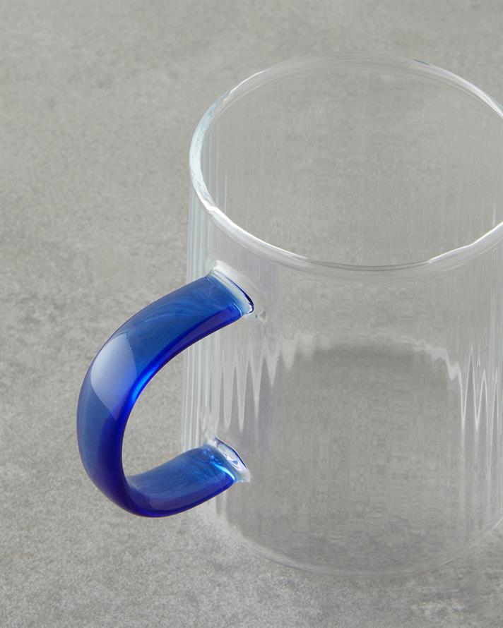 Starlit Borosilikat Kupa 320 ml Mavi