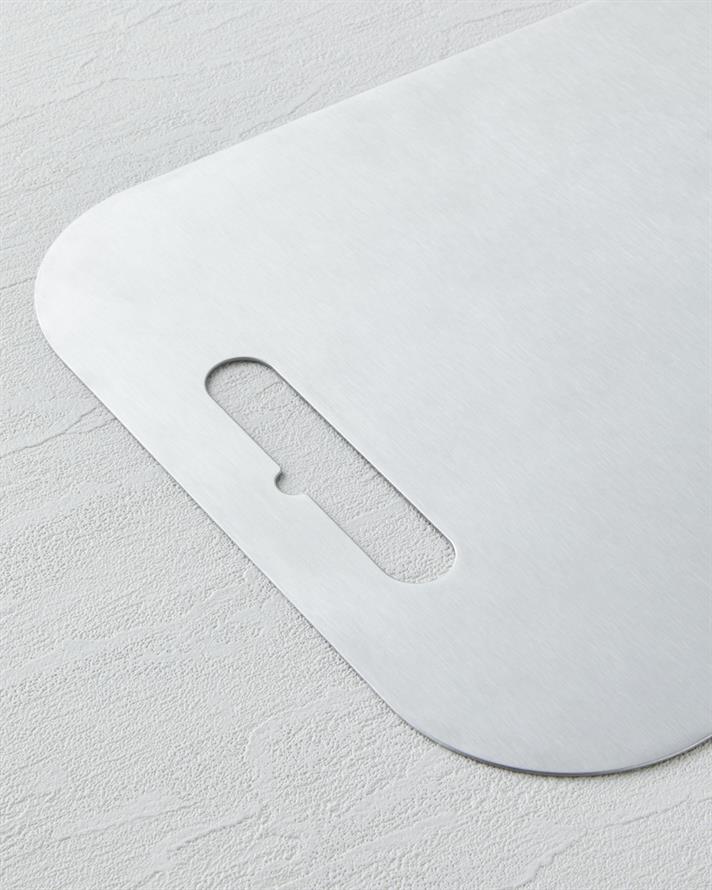 Steel Edge Paslanmaz Çelik Kesme Tahtası 26x34 cm Gri